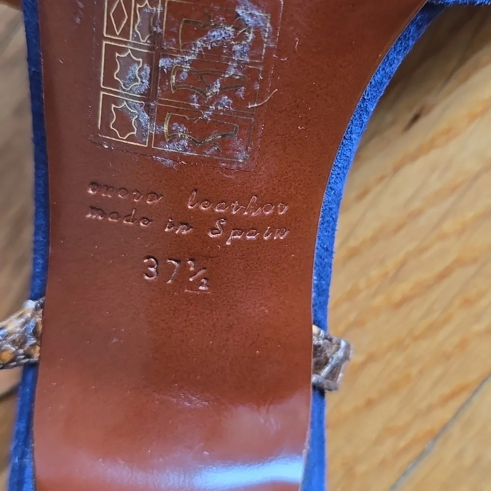 Chie Mihara Blue and Pink Heeled Shoes - Picture 6 of 9